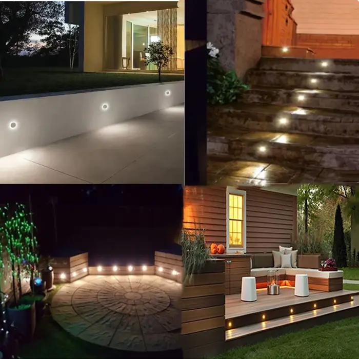 12V LED pont lumières étanche paysage escalier étape éclairage 1W encastré lampe souterraine jardin