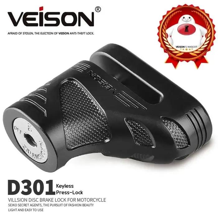 VEISON – serrure de roue de moto et de vélo, antivol robuste, en acier trempé, Mini frein à disque,