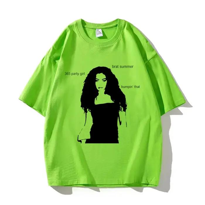 Charli Xcx Brat t-shirt femmes manga t-shirt fille manga vêtements de créateur