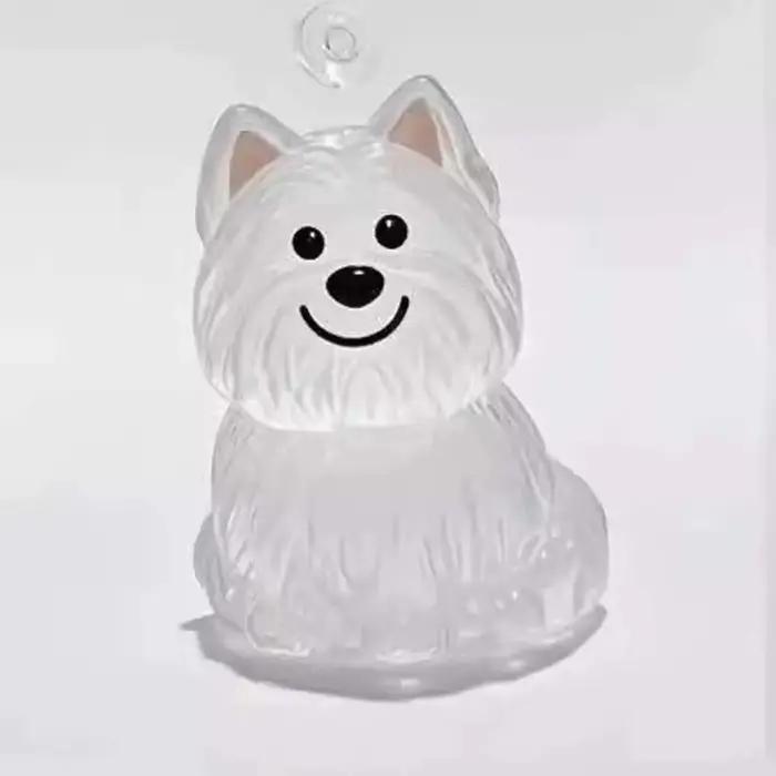 Boîte de rangement de poils de chien en forme de chien