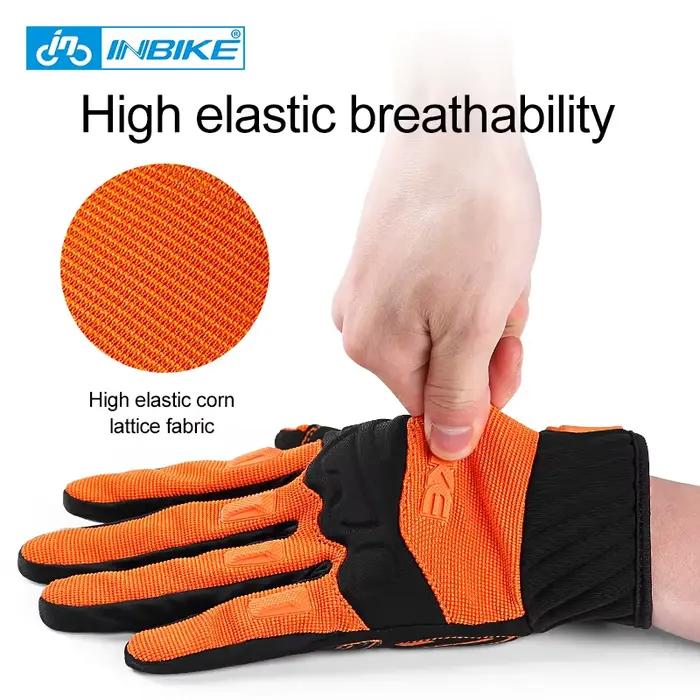 INBIKE – gants de cyclisme pour hommes, antichocs, antidérapants, pour écran tactile, pour vtt, cous