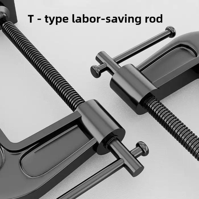 Pince fixe en forme de G pour charpentier, planche de fixation robuste pour le travail du bois, pince de planche épaisse et réglable de Type C, Clips de fixation pour bricolage