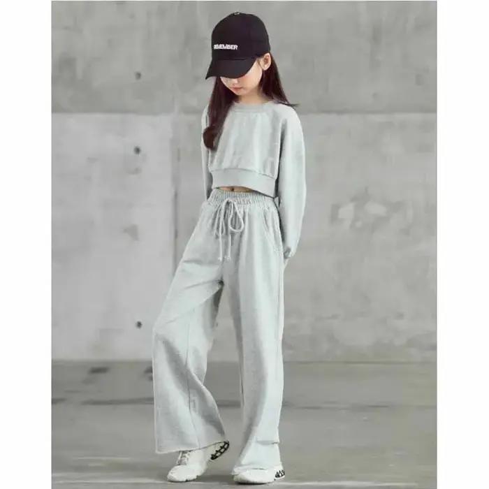 Ensemble de couleur unie pour filles