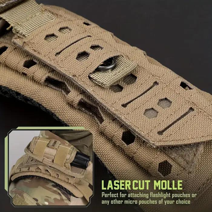 Coussinet d'épaule tactique anti-choc décompression pour sac à dos chasse randonnée confortable