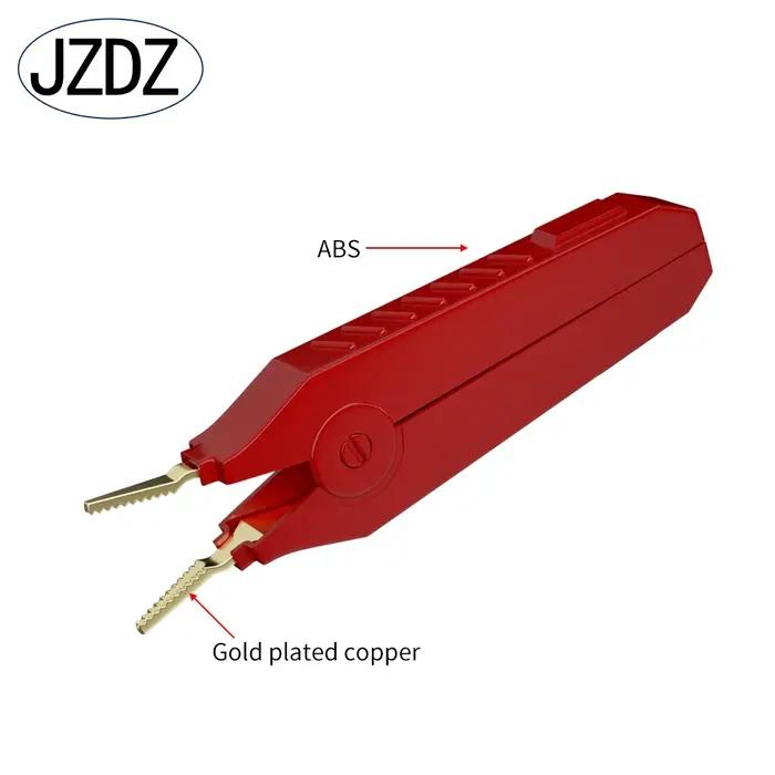 JZDZ – fil de Test Kelvin Lcr, résistance inférieure, 4 fils, 4mm, fiche banane de sécurité, Clip Ke