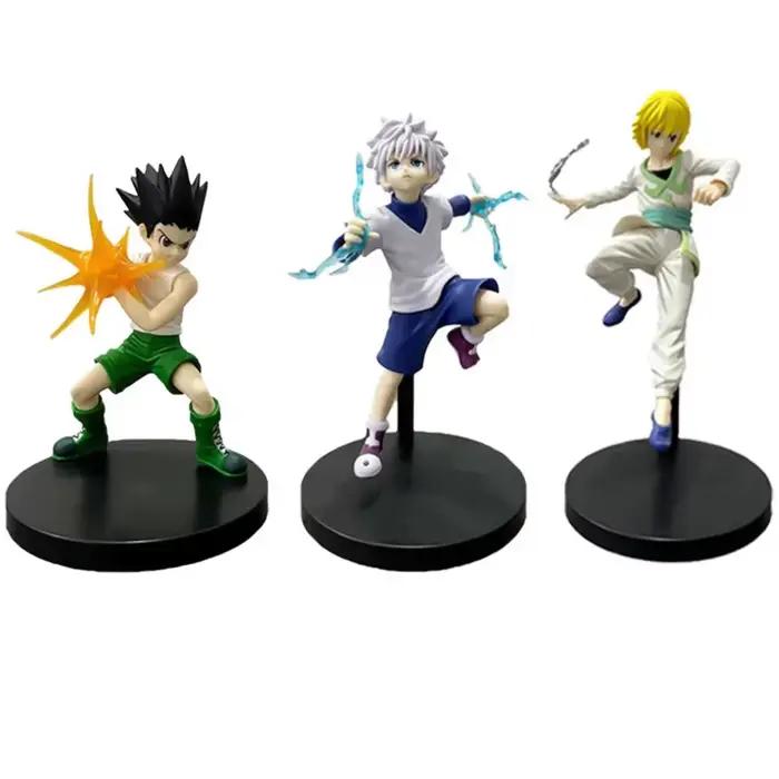 Ensemble de 6 figurines d'action Hunter X Hunter Gon Killua Kurapika Hisoka Chrollo Illumi modèle de collection en PVC jouets cadeaux occasions spéciales