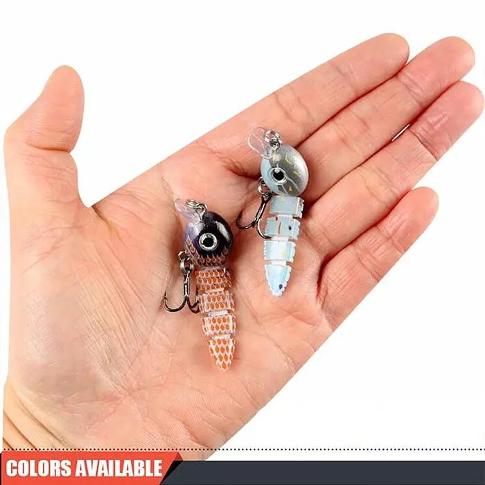 1 pièces coulant Wobblers multi-sections leurre de pêche vairon 5.5 cm 4.3g appât dur artificiel man