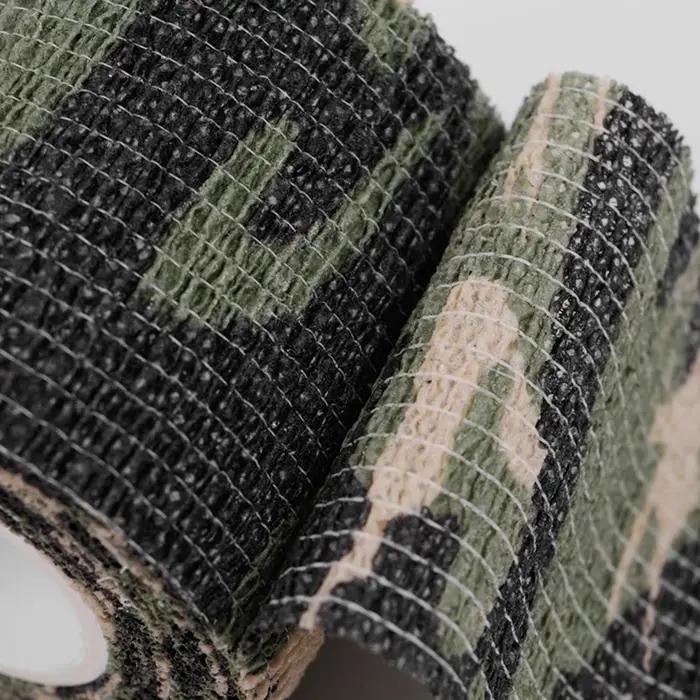 Ruban camouflage invisible 4.5m réutilisable auto-adhésif - Enveloppage fusil chasse pêche camping outil