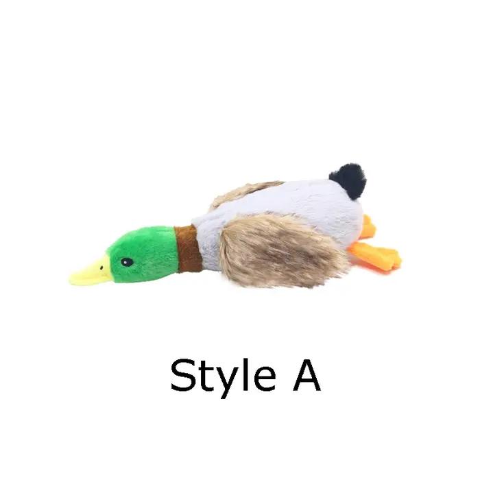 Jouets de couine de canard en peluche pour chiens