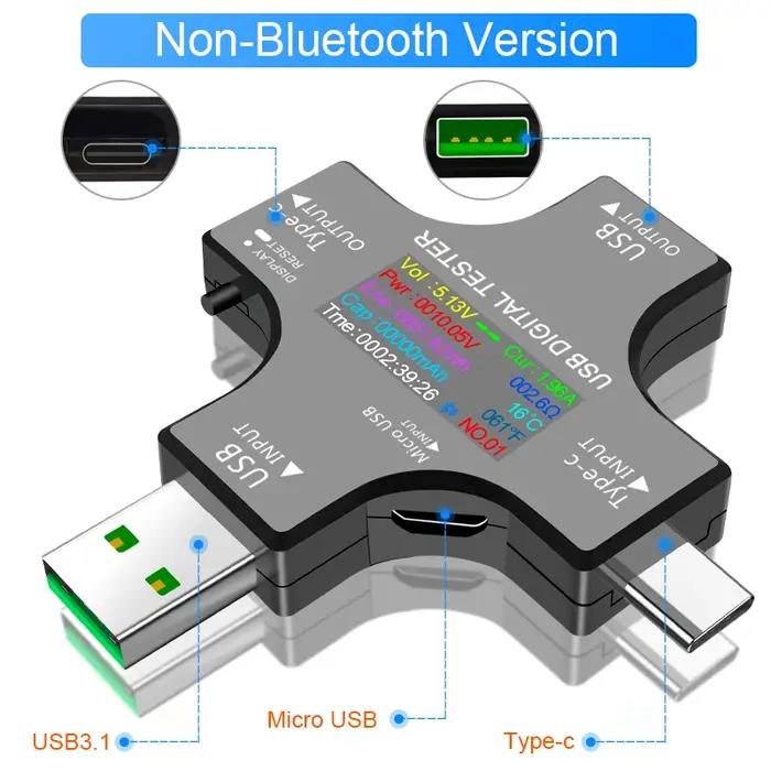 Testeur de tension USB multifonctionnel pour surveillance de courant et puissance, parfait pour technophiles et professionnels, occasions spéciales
