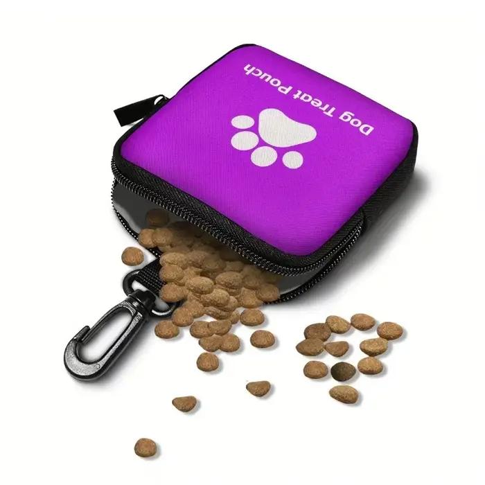 Sac à friandises en forme de patte de chien imperméable résistant à l'usure avec fermeture à glissière pour chiens occassions spéciales