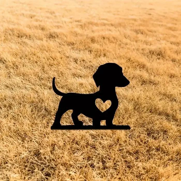 Piquet de jardin pour chien inspiré art en fer décoratif pour jardin et maison occasions spéciales fantaisie magique résistance intempéries installation facile