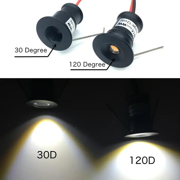 Spot Lumineux LED Encastrable avec Pilote pour Plafond de Maison, 1W, 12V, 10 Pièces