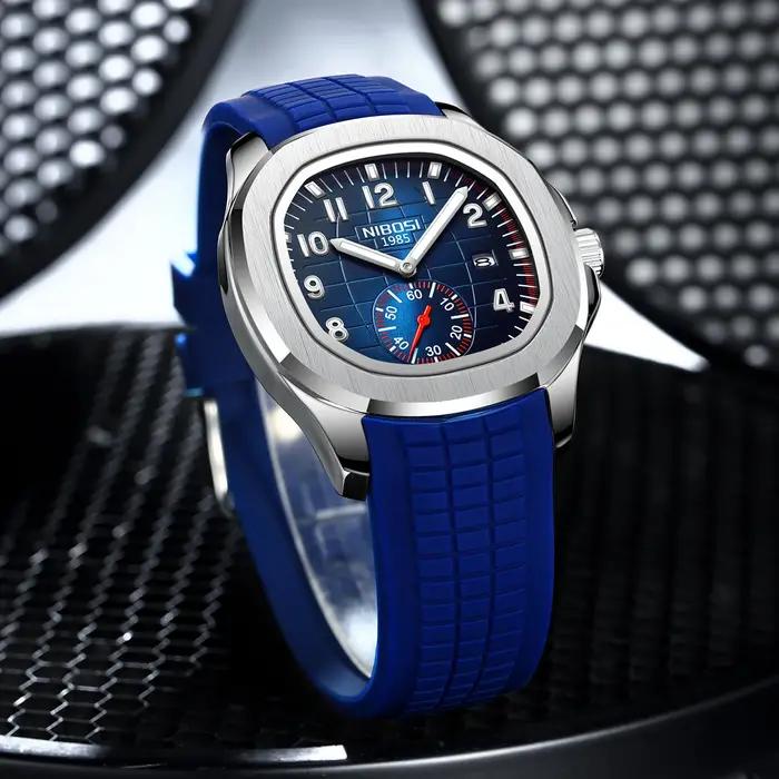 Montre sport luxe pour homme étanche lumineuse date automatique AQUANAUT quartz