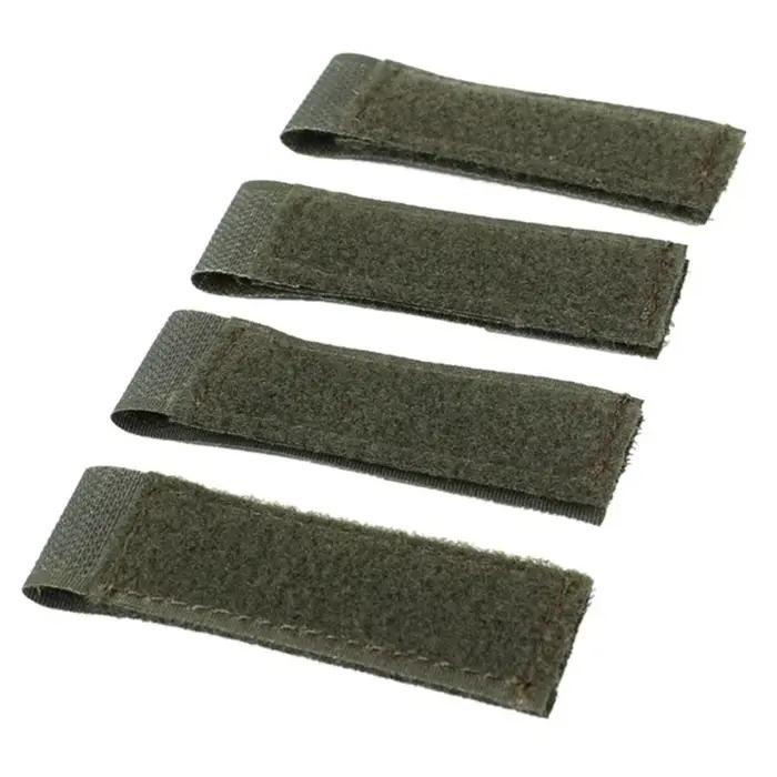Adaptateur Molle 4PCS Hook&Loop - Panneau pour badges patches ID sur gilet sac à dos chasse