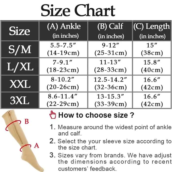Chaussettes de compression médicales Brothock - Élastiques pour varices et œdème pendant la chasse