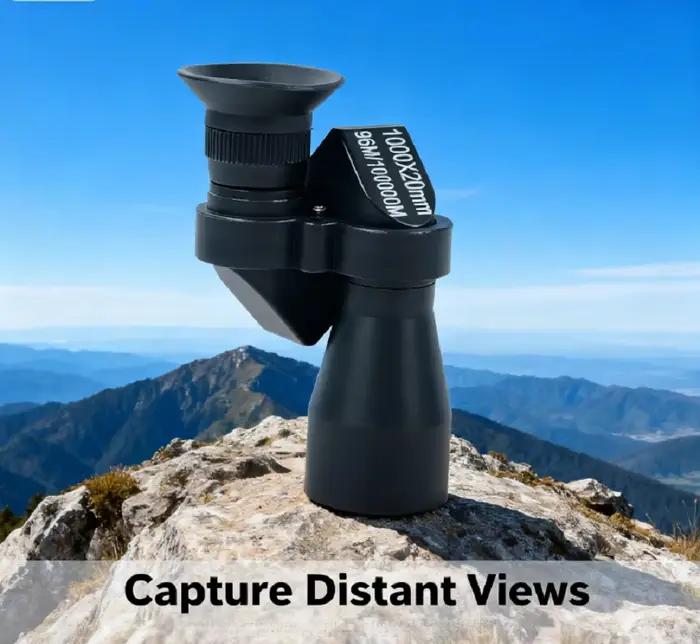 Monoculaire 1000x20 zoom haute puissance portable poche pour pêche chasse camping observation