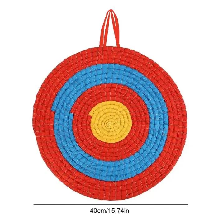 Cible de tir en paille