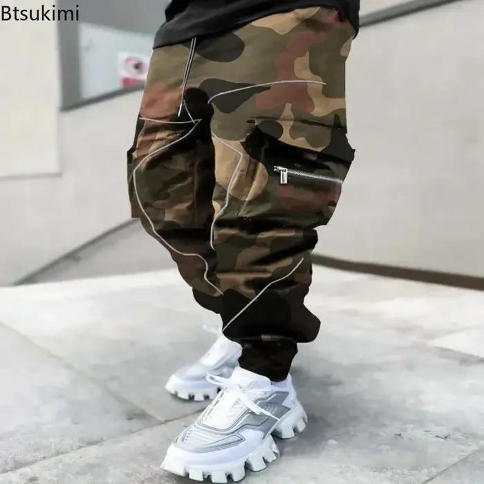 Pantalon cargo streetwear homme poches multiples - Mode décontractée colorée quatre saisons