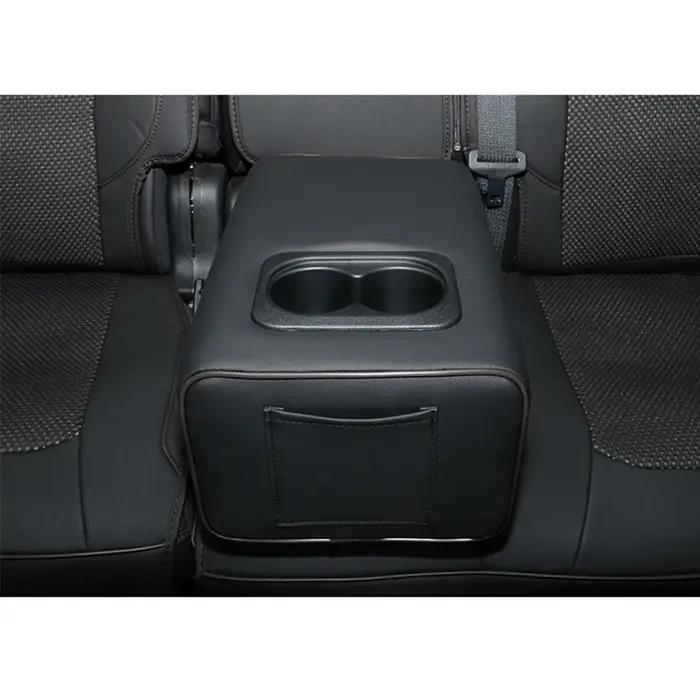 Accoudoir de siège arrière de voiture universel, boîte de Console à 2 rangées avec porte-gobelet, ac