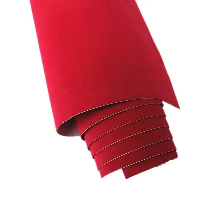 Autocollant d'enveloppe de voiture en vinyle, tissu suédé velours de qualité supérieure, 50x200cm, F