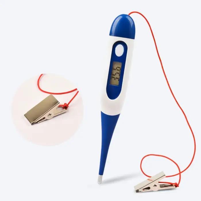 Thermomètre électronique professionnel à LED pour ferme, tête souple, étanche, équipement vétérinair