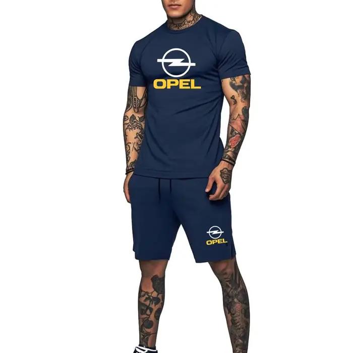 Ensemble 2 pièces OPEL : T-shirt col rond et short pour hommes