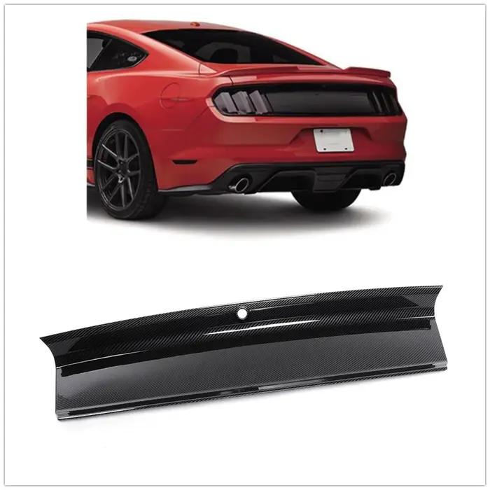 Garniture de panneau de pont de couvercle de coffre pour Ford Mustang 2015 2016 2018-2023 aspect Fib