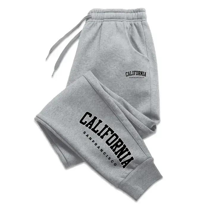 Pantalons de sport de Jogging pour hommes, pantalons de survêtement quotidiens, décontractés et poly