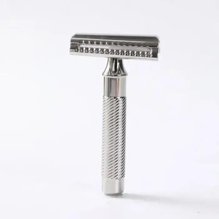 Yaqi Slant 37 acier inoxydable léger 1.00mm lame écart rasoir de sécurité pour hommes 73MM longueur