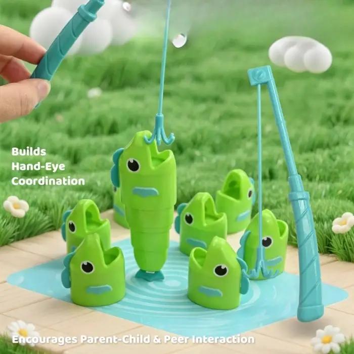 Jeu de pêche télescopique pour deux joueurs, jeu de combat amusant, divertissement familial, jeux interactifs compétitifs