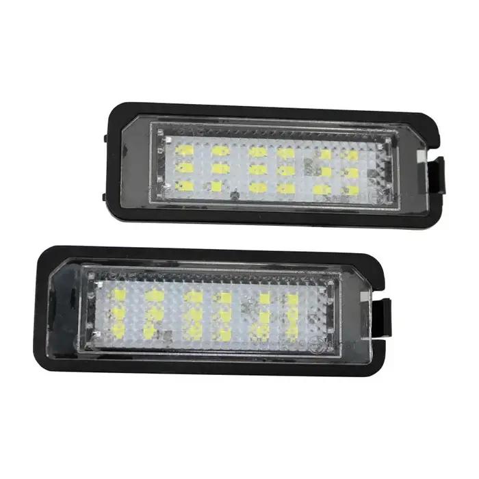 Pour VW Golf 4 5 6 7 MK4 MK7 Passat CC Polo Scirocco Leon Ibiza 2 pièces LED numéro plaque d'immatriculation lumières lampe