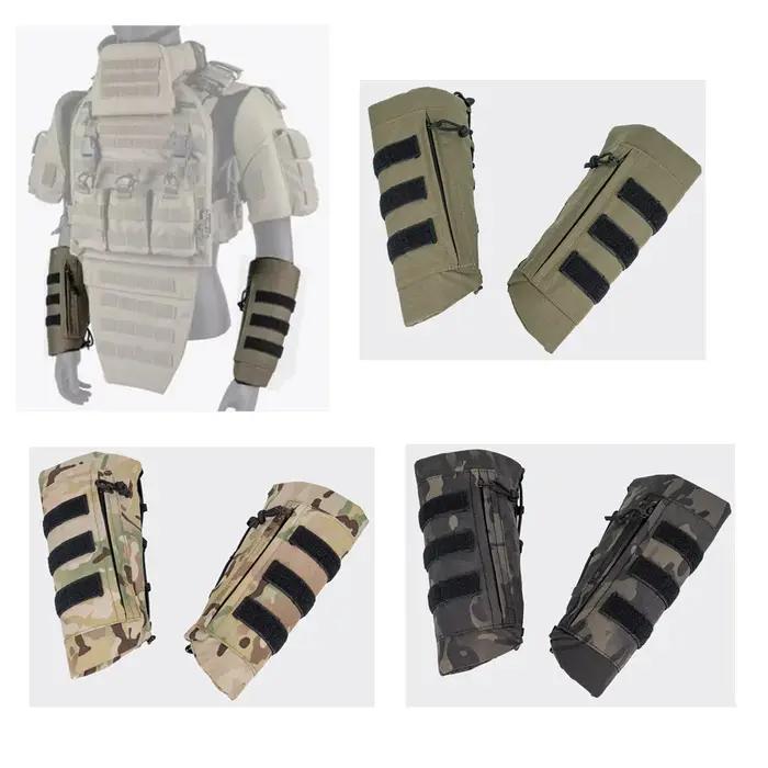 Armures tactiques unisexes solides pour avant-bras et jambes protection outdoor chasse randonnée style moderne sécurité耐用防护战术护臂和护腿,适用于户外活动、狩猎和远足,现代风格安全防护