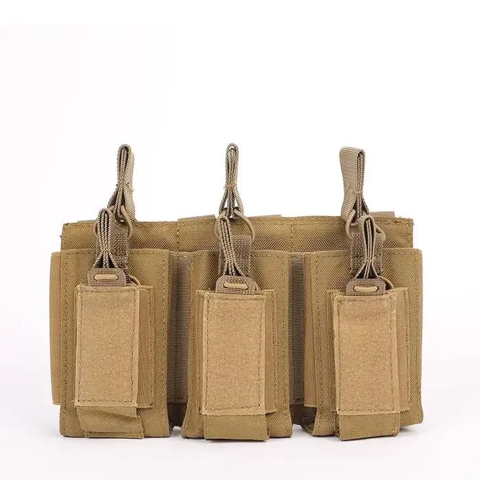 Pochette pour magazines tactique, pochette Molle Mag simple/Triple, support de cartouche à 2 couches
