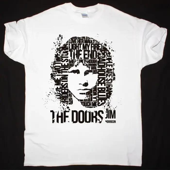 Nouveau T-shirt d'été 2026 THE DOORS Jim Morrison en coton à manches courtes pour homme