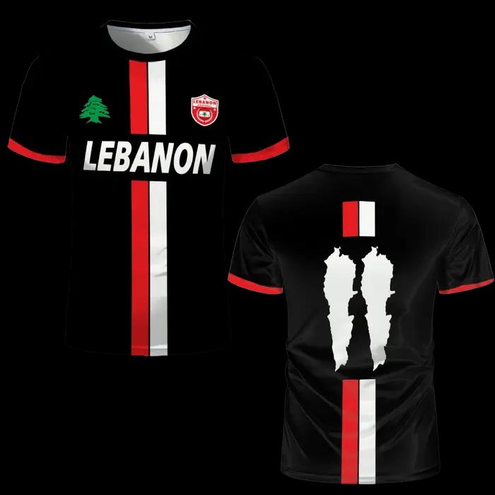 Maillot de Football du Liban, t-shirts pour adultes et enfants, uniformes de Football de sport léger