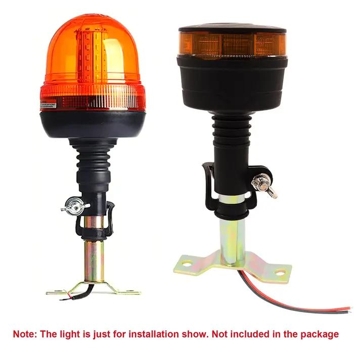 Support de lumière de balise de tracteur, poteau DIN Flexible, support métallique avec fil pour char