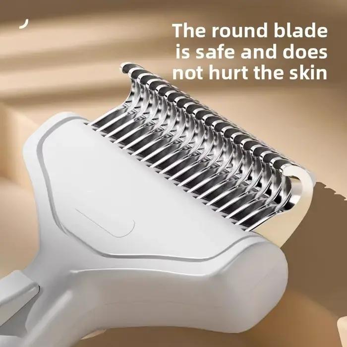 Brosse d'épilation de chien en acier inoxydable