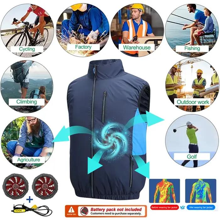 Gilet ventilé, veste pour hommes et femmes