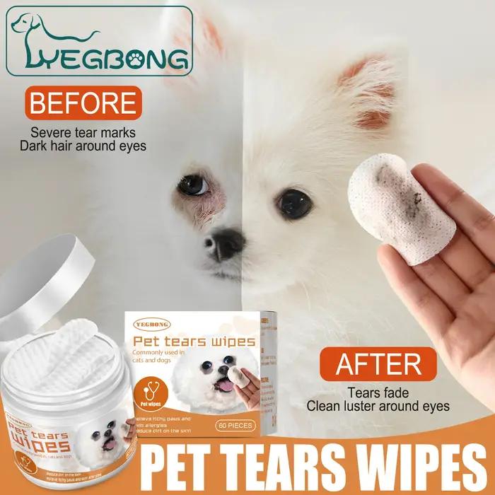 Lingettes nettoyantes pour les yeux des animaux de compagnie