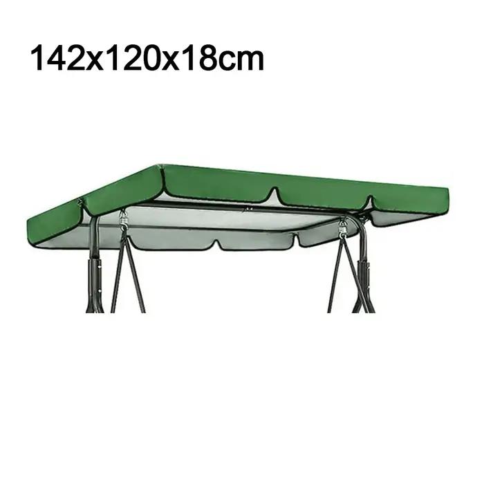 Couverture d'auvent de balançoire extérieure en tissu Oxford plaqué argent résistante à l'eau et aux rayons UV pour protection solaire et anti-poussière occasionnelle et quotidienne