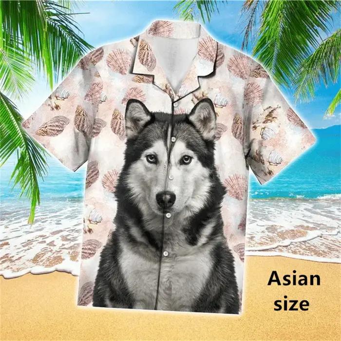 Chemise hawaïenne à manches courtes pour hommes et femmes
