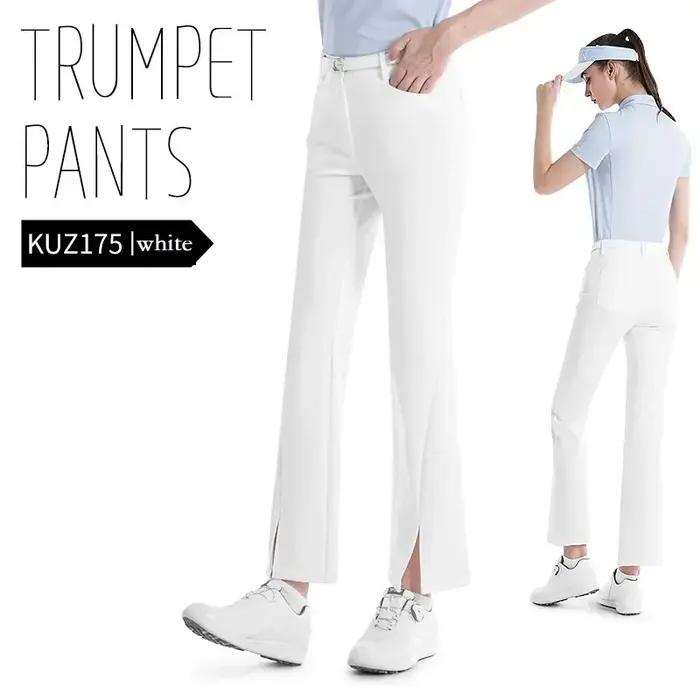 PGM femmes vêtements cheville évasé pantalon de Golf taille haute pantalons de Golf dames printemps pantalons de sport élastique fendu mince pantalons de survêtement