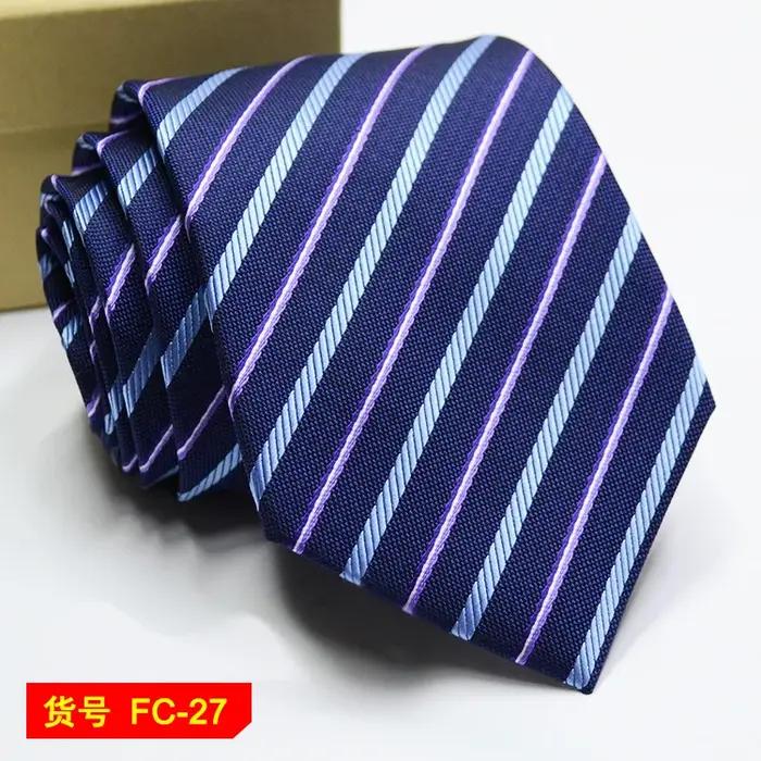 67 Styles hommes cravates couleur unie rayure fleur florale 7-8 cm Jacquard cravate accessoires usage quotidien