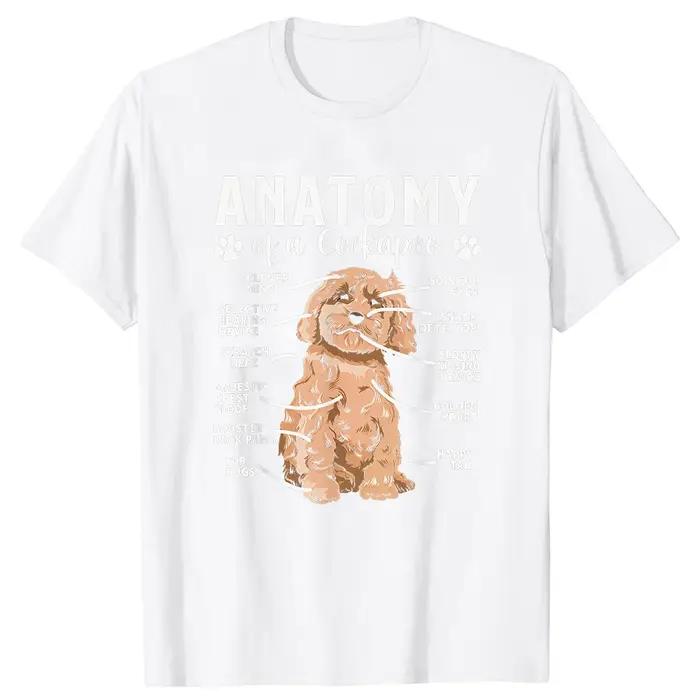 T-shirts pour propriétaires de chiens Cockapoo - Anatomie du chien - Hommes Femmes - Coton pur - Hum