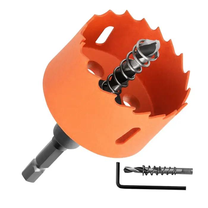 Foret bimétal orange 6.35mm MAX ouverture 17-80mm M42 multifonction bois plâtre plastique