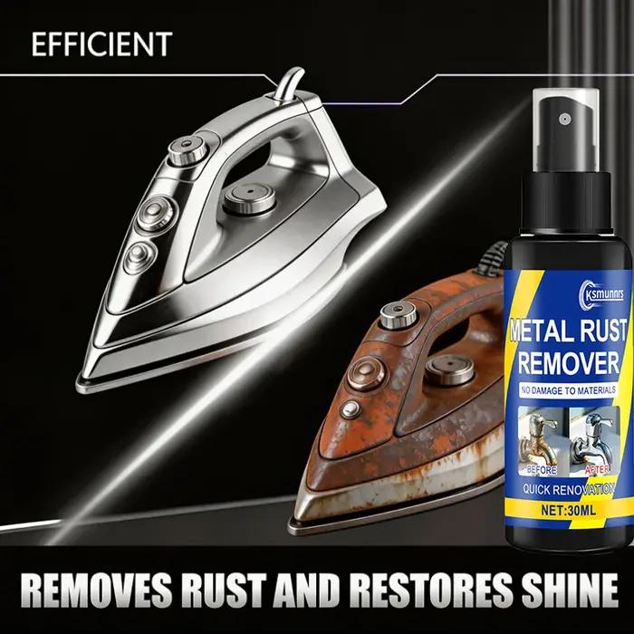 Décapant de rouille métallique multifonctionnel - Spray anti-rouille et polissant, pour défroisseurs à vapeur, fers à vapeur, semelles, rouille profonde