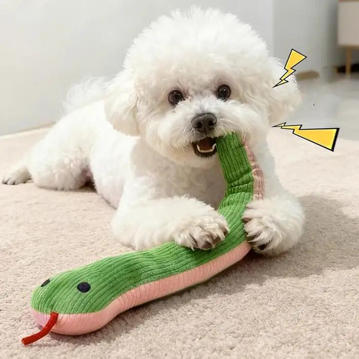 Jouet interactif pour chien en forme de serpent