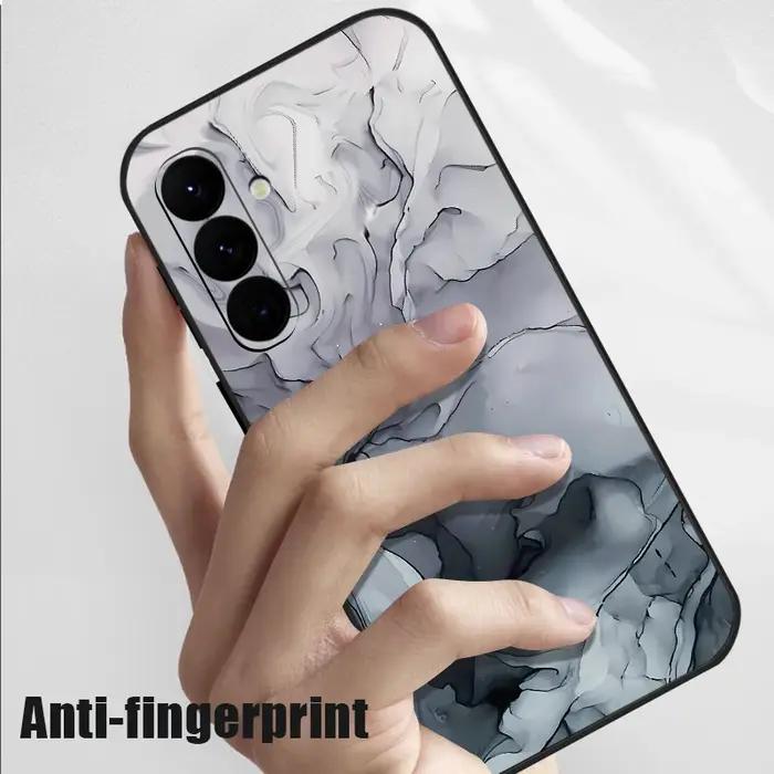 Étui marbré coloré pour Samsung Galaxy S24 S23 Ultra et modèles A - Coque avec lanière tendance