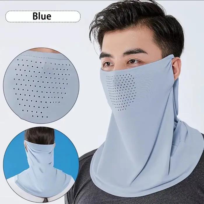 Masque de protection UV en soie glacée pour hommes et femmes – Anti-lumière du soleil intégral